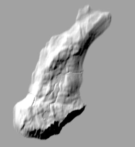 Hillshade Streched map of the Bearland Micronation
